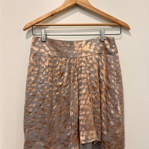 Club Monaco Beige and Gray Patterned Skirt